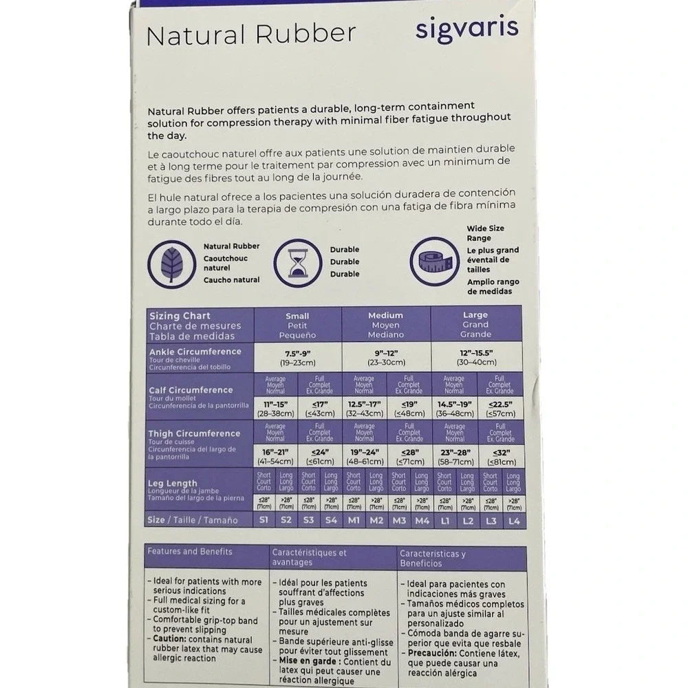 Sigvaris Natural Rubber Open Toe Thigh High Beige Grip Top 40-50mmHG L3